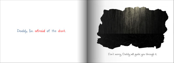 Daddy I'm Afraid inside dark